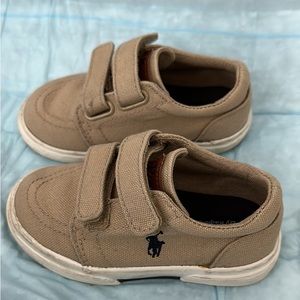 Polo Ralph Lauren khaki size 6 toddler boys shoes.